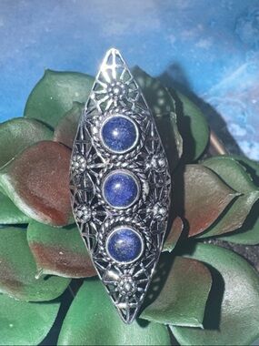 Silver Lapis Lazuli Silver Ring